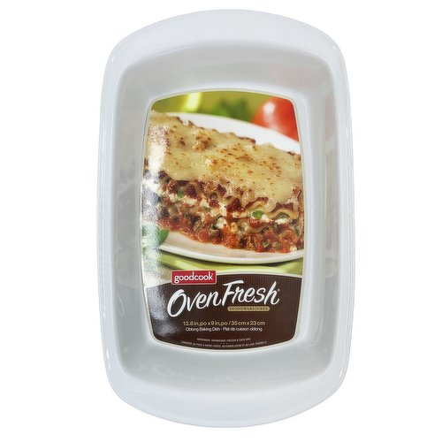 GoodCook - Oven Fresh Stoneware, Oblong Baking Dish