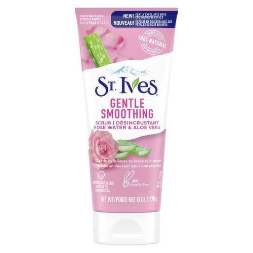 St Ives - Gentle Smoothing Rose Water And Aloe Vera Scrub