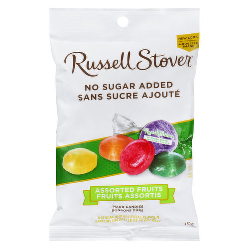 No Sugar Added Assorted Fruit Hard Candies are a healthy way to enjoy the classic taste from Russell Stover. Every bag of candy is carefully made with following flavors included: watermelon, lime, orange, cherry, lemon, and grape.