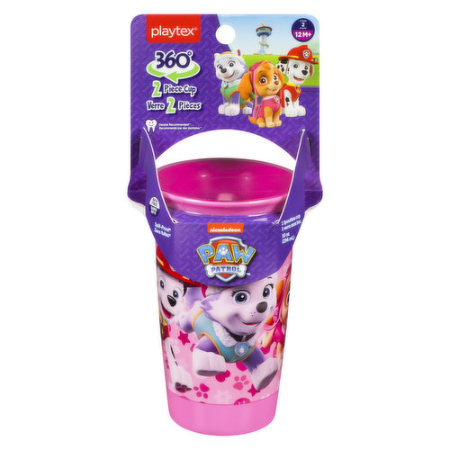 Playtex Sipsters Stage 2 Paw Patrol Boys Spoutless Sippy Cup, 10 oz