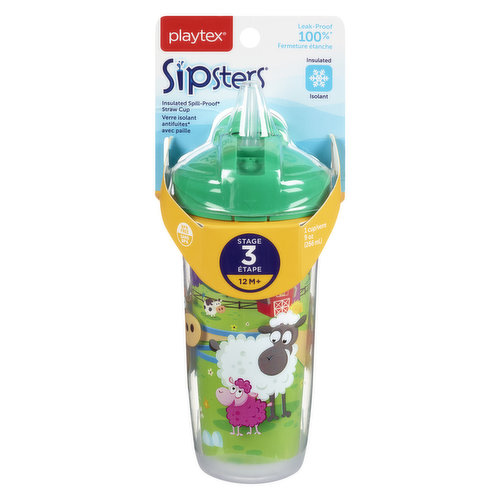 Playtex - Sipsters Insulated Spill Proof Straw Cup Stage 3