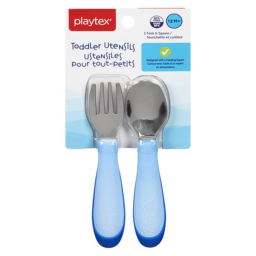 Playtex - Toddler Utensils Fork & Spoon