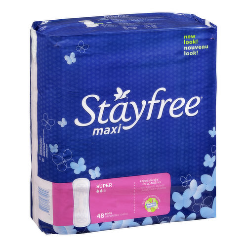 Stayfree - Maxi Pads - Super - Save-On-Foods