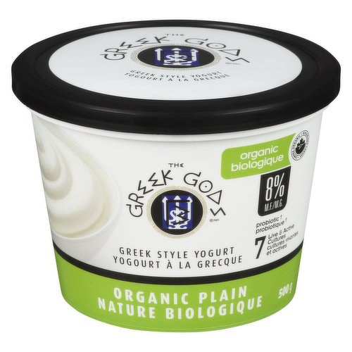 Organic. Probiotic. Traditional Greek usually contains between 9% to 10% milk fat. The higher the milk fat level, the more smooth the yogurt will be.enriched with 7 Live & Active Cultures.