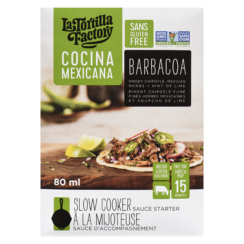 La Tortilla Factory - Cocina Mexicana Barbacoa Slow Cooker Sauce Starter