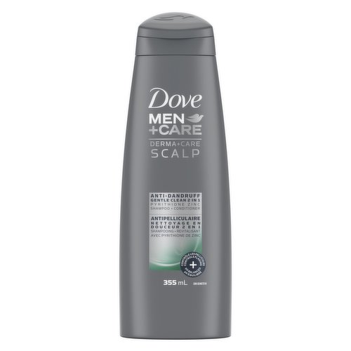 Dove - Men+Care Gentle Clean 2-In-1 Shampoo and Conditioner - Anti-Dandruff