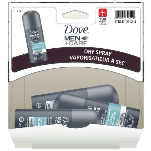 Dove - Men + Care Dry Spray, Clean Comfort