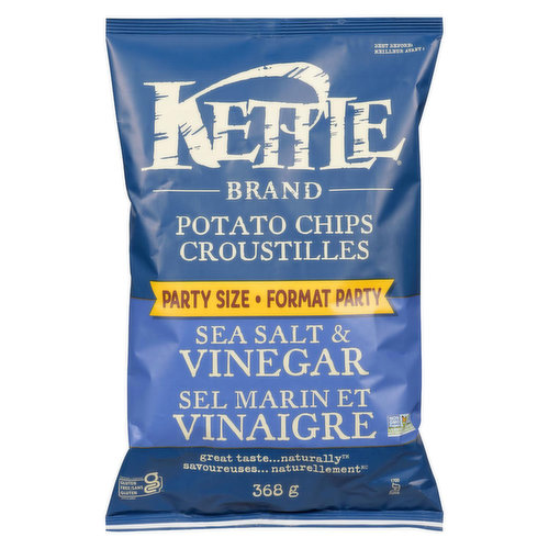 Kettle Brand - Salt & Vinegar Potato Chips, Party Size