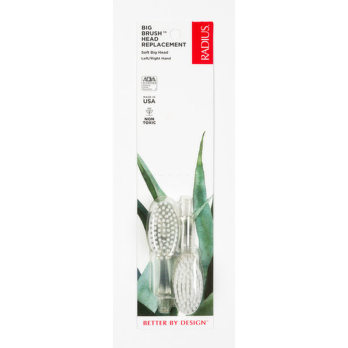 Radius - Big Brush Toothbrush Replacement Heads Soft