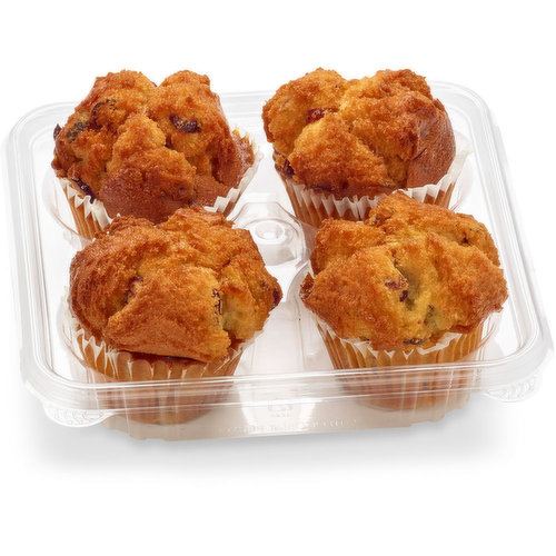 Bake Shop - Cranberry Orange Muffins 4Pk