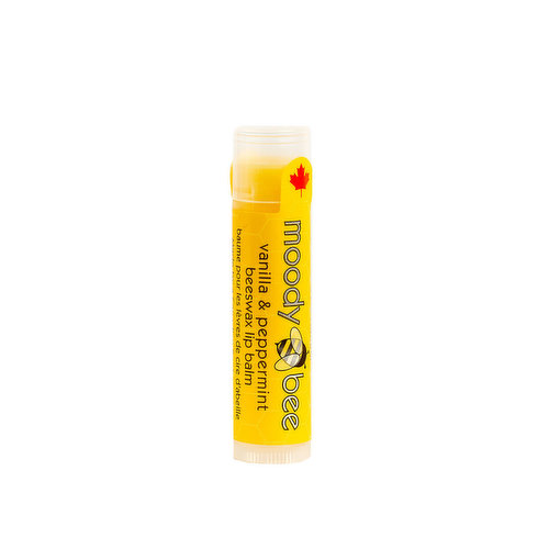 Moody Bee - Lip Balm Beeswax Vanilla and Peppermint