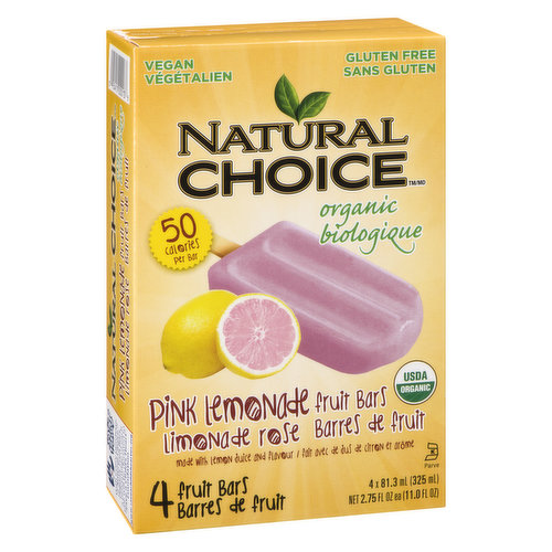 Natural Choice - Organic Pink Lemonade Fruit Bars