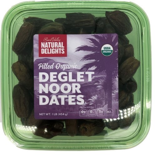 Deglets are usually smaller and have a firmer flesh over the Medjool dates