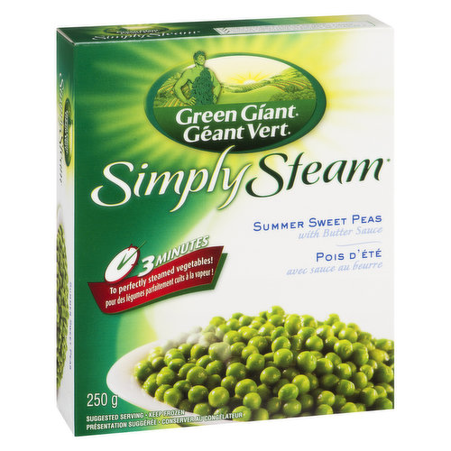 Green Giant - Simply Steam - Summer Sweet Peas With Butter Sauce