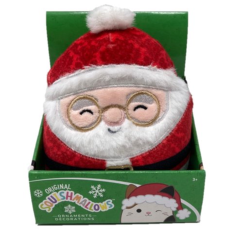 Squishmallows Christmas Ornaments 4 inch Nick The Santa Mini Plush Doll (with Display Box)