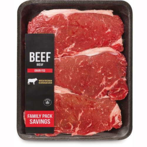 Western Canadian - Striploin Steaks Family Pack