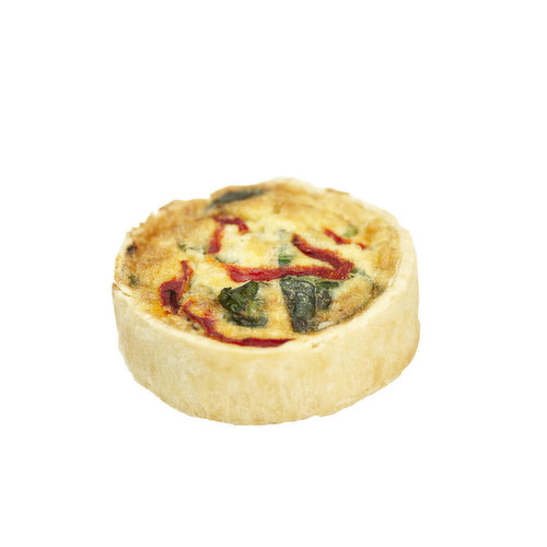 Choices - Quiche Spinach Red Pepper & Goat Cheese Individual