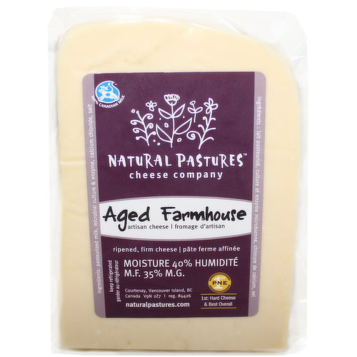 Natural Pastures - Aged Farmhouse Cheddar Cheese