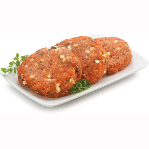Save-On-Foods - Salmon Burgers Sundried Tomato Feta, Fresh