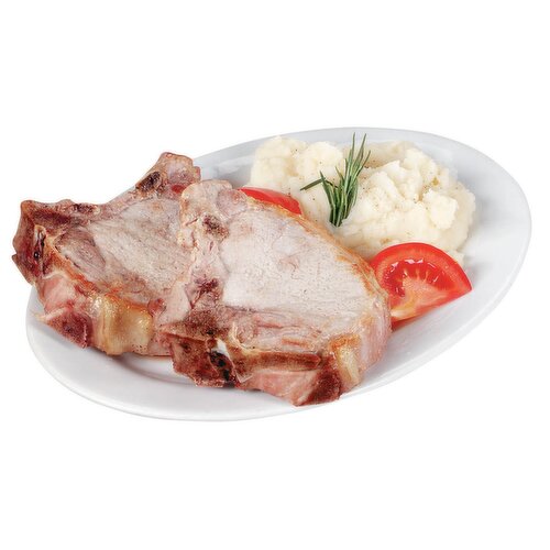 Quality Foods - Pork Loin Chops Centercut Single Loin Family Pack