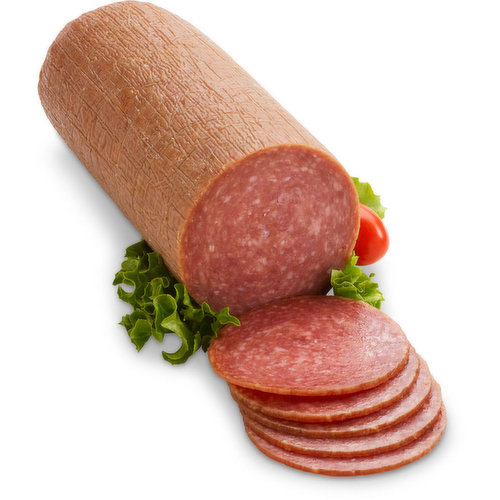 Deli sliced or shaved. Please indicate in your notes on preference. Freybes most loved and best-selling salami, this Cervelat is based on an authentic Central European recipe and is spiced with pepper, coriander, and cardamom.