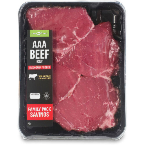 AAA Beef. Grain Fed. Average Weight of Each Package May Vary.