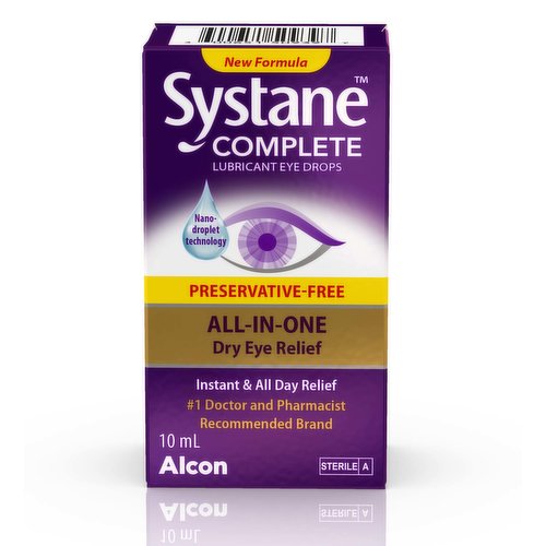All-In-One dry eye relief. # doctor and pharmacist recommeded brands.