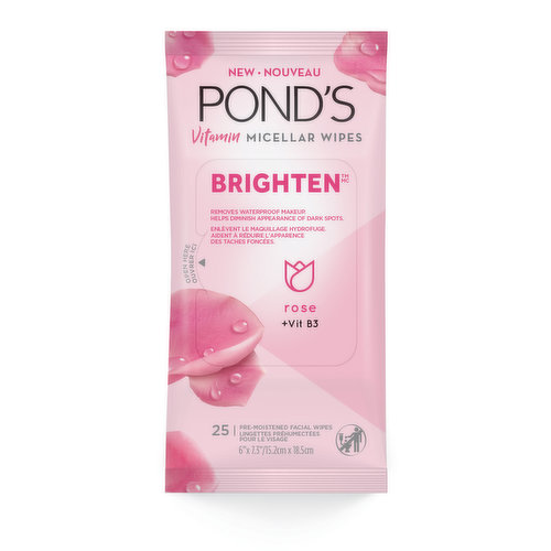 Ponds - Brighten Facial Wipes