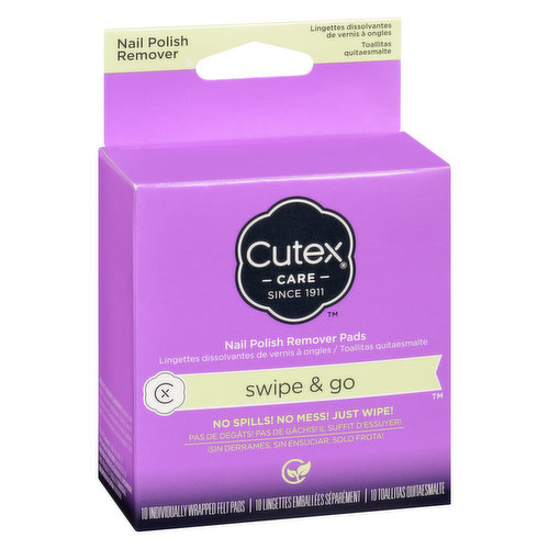 Cutex - Swipe & Go Polish Remover Pad