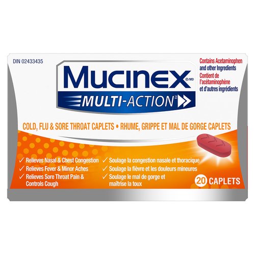Mucinex - Multi-Action Cold & Flu Caplets