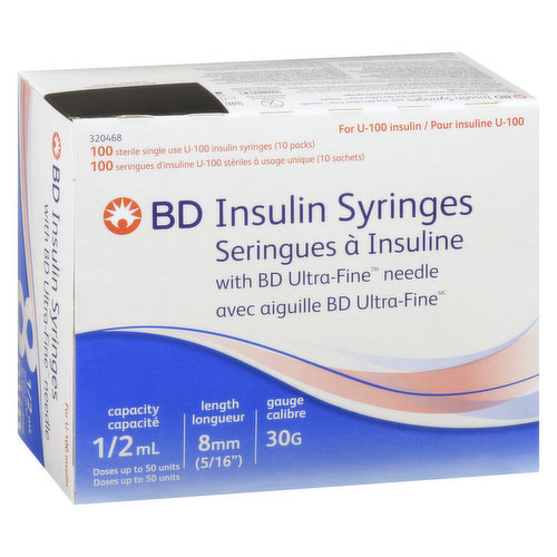 BD - Ultra Fine II Insulin Syringe Short 1/2ml