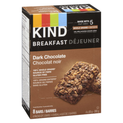 Kind - Breakfast Bars Dark Chocolate