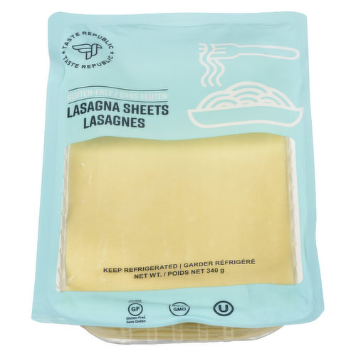 Taste Republic - Lasagna Sheets Gluten Free