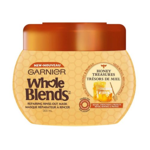 Garnier - Whole Blends Honey Repairing Rinse-out Mask