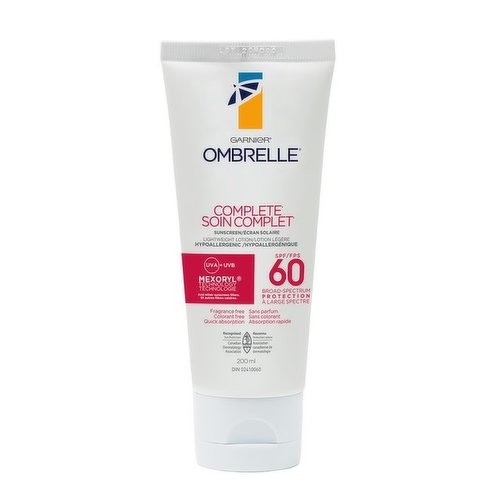 Hypoallergenic sunscreen designed for Body and face. This lightweight lotion is gentle, non-greasy and provides effective broad-spectrum UVA/UVB protection. This quick absorption formula is fragrance free, colorant free and will leave the skin feeling soft.