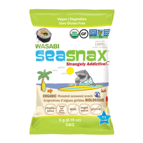 Seasnax - Wasabi Seaweed Snack