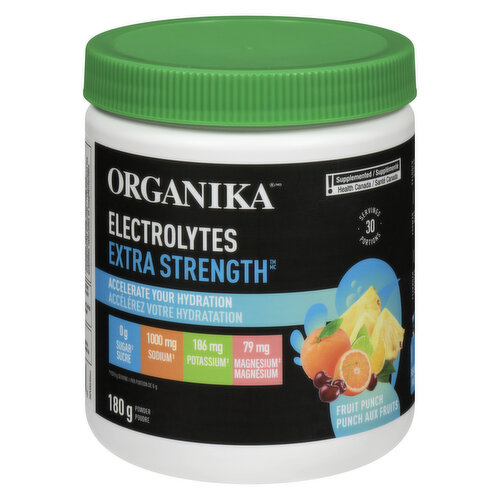 Organika - Electrolytes Extra Strength Fruit Punch