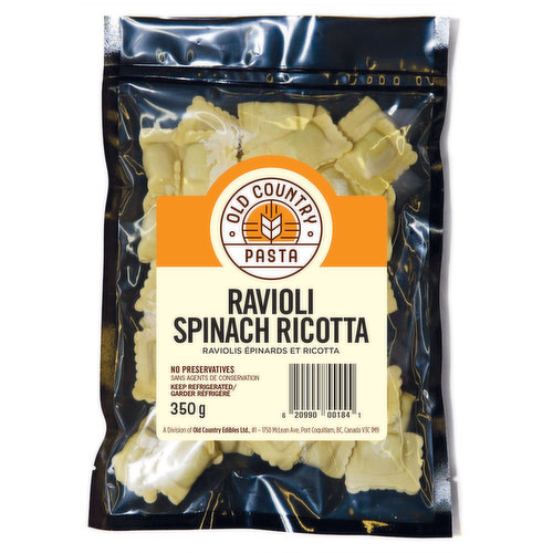 Old Country Pasta - Ravioli Spinach Ricotta