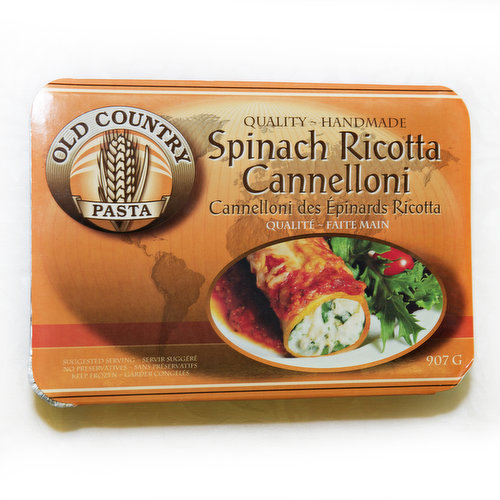 Old Country Pasta - Cannelloni Spinach & Ricotta