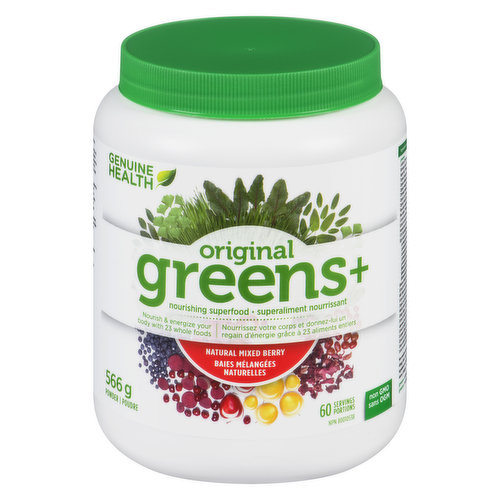 Genuine Health - Greens + Original Natural Mixed Berry