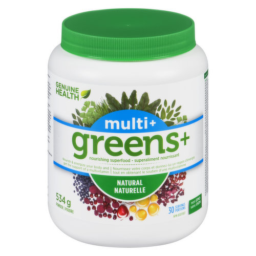 Genuine Health - Multi+ Greens+ - Natural