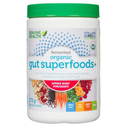 Genuine Health - Fermented Organic Gut Superfoods- Berry Pomegrante