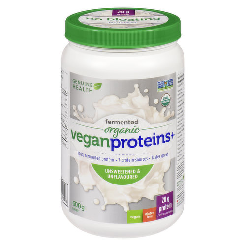 Genuine Health - Fermented VeganProteins+ Unflavored