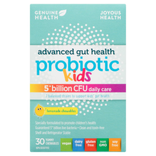 Genuine Health - Kids Gut Probiotic Lemonade