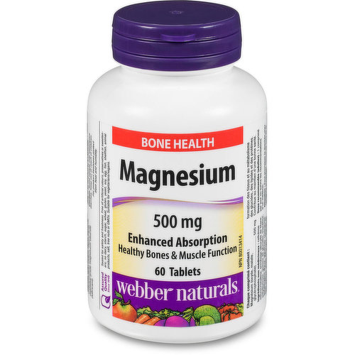 Webber naturals - MagnesiumVitamin 500mg