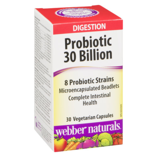 Webber naturals - Probiotic 30 Billion - 8 Probiotic Strains