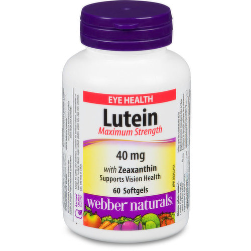 Each softgel delivers 40 mg of pure lutein & 7 mg of zeaxanthin. Helps improve visual acuity, glare recovery, & contrast sensitivity in people with degenerative eye conditions.
