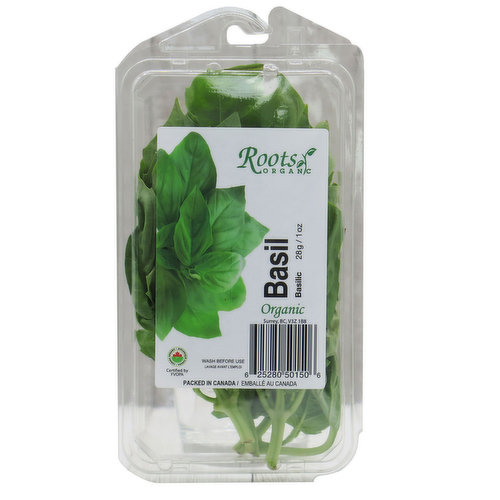 Roots Organic - Herbs Basil Fresh Organic