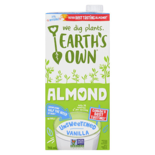 Earth's Own - Almond Milk Unsweetened Vanilla