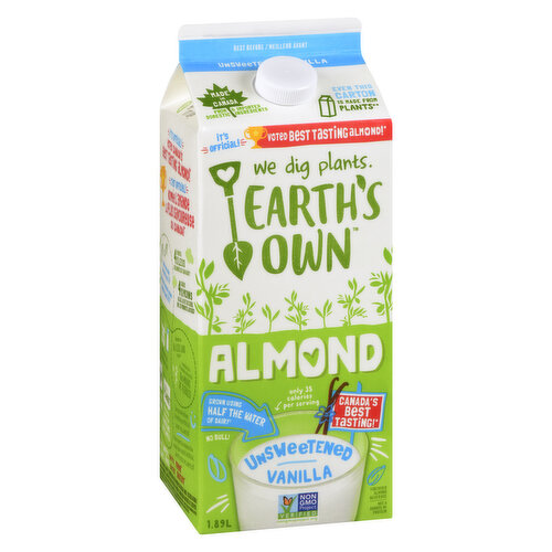 EARTH'S OWN - Almond Fresh Vanilla Unsweetened